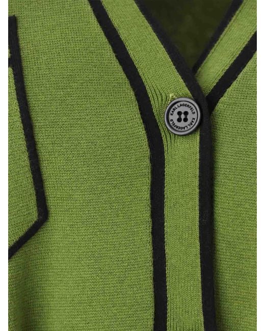 Karl Lagerfeld Green Cardigans