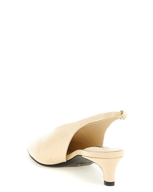 Jil Sander Natural Leather Slingback