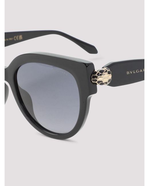 BVLGARI Gray Serpenti Forever Round Sunglasses
