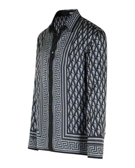 Versace Black Slim Shirt for men