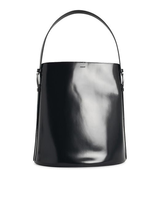 Coperni Black Erconomic Tote Leather Bag