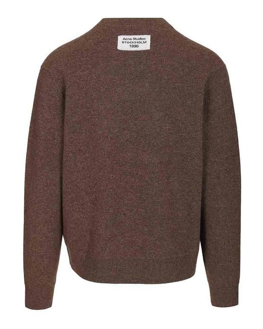 Acne Brown Cashmere Sweater for men