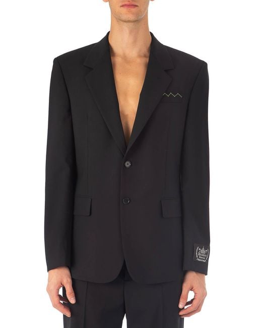 MSGM Black Classic Jacket for men
