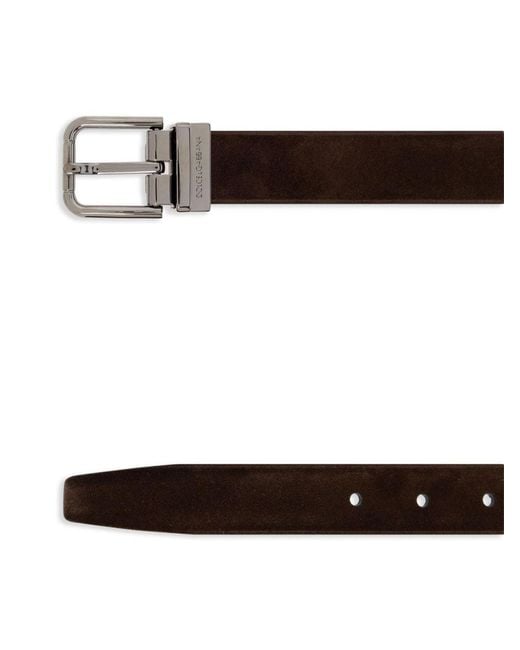 Dolce & Gabbana White Dolce&Ampgabbana Leather Belt With Buckle for men