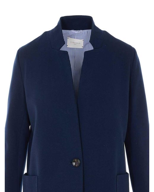 Circolo 1901 Blue Single Breasted Button Closure