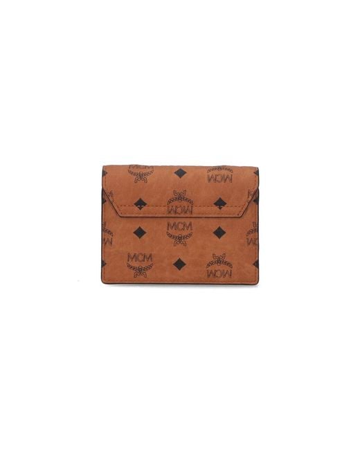 MCM Brown Wallet With Chain