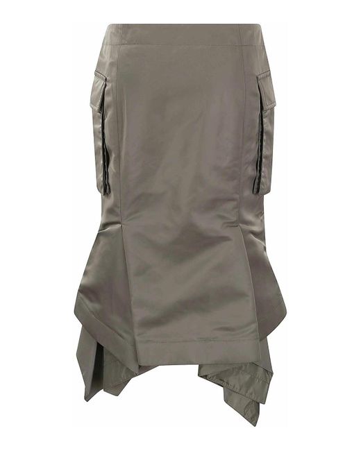 Sacai Gray Midi Skirt