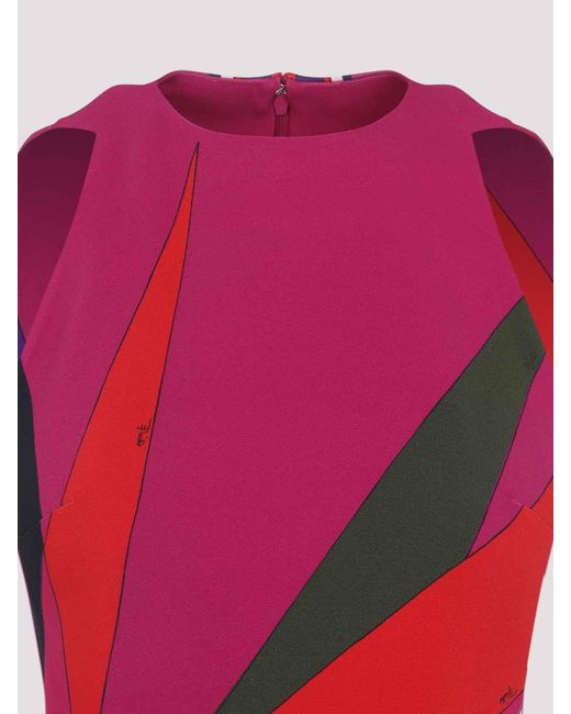 Emilio Pucci Purple Cady Mini Dress