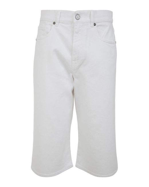 P.A.R.O.S.H. White Drill Cotton Trousers