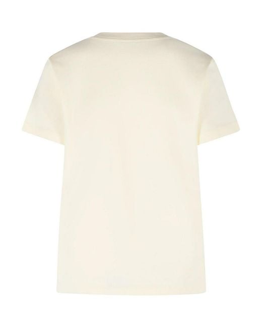Moncler White Cotton T-Shirt