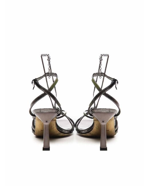 Golden Goose Deluxe Brand Metallic Nico Laminated Sandals