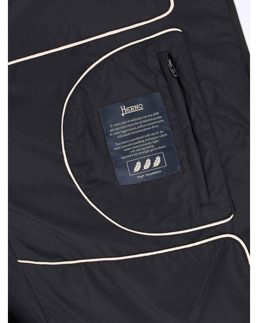 Herno Blue Padded Jacket for men