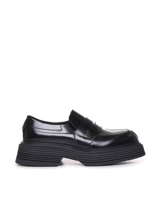 THE ANTIPODE Black College Moccasin for men