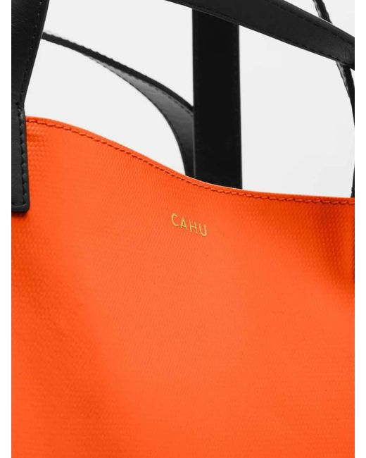 CAHU Orange Tote Bag
