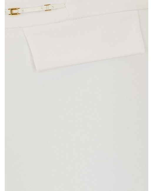 Elisabetta Franchi White Pants