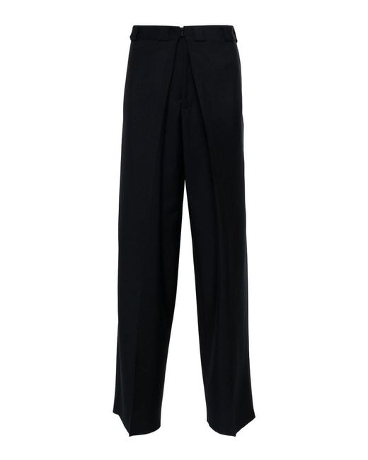 Givenchy Black Pleated Extra Large Chino Pants for men