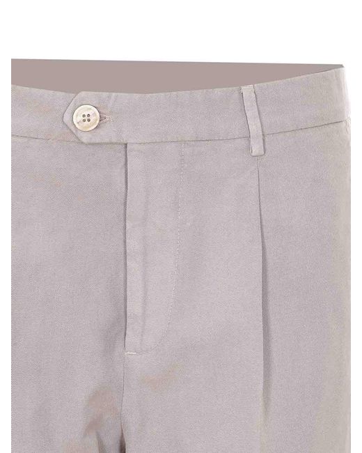 Brunello Cucinelli Gray Faded Pants for men