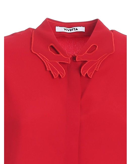 Vivetta Red Hands Collar Shirt