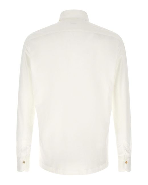 Kiton White Positano Polo Shirt for men
