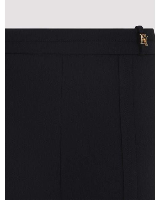 Elisabetta Franchi Blue Flare Pants