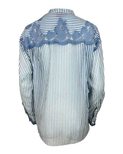 ERMANNO FIRENZE Blue Shirt