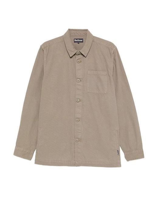 Barbour Natural Shirt With Button Fastening Patch Pocket for men