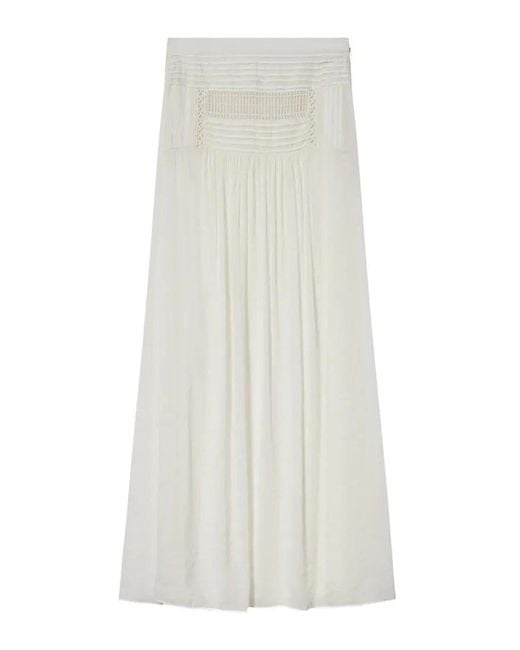 Isabel Marant White Pylka Jupe
