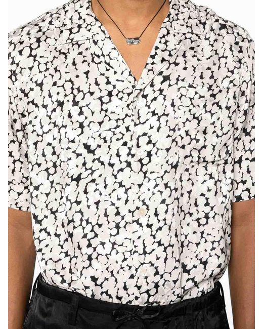 Dries Van Noten White Viscose Carltone Shirt for men