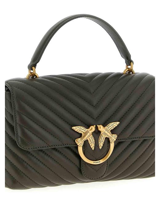 Pinko Black Classic Love Bag Puff Handbag
