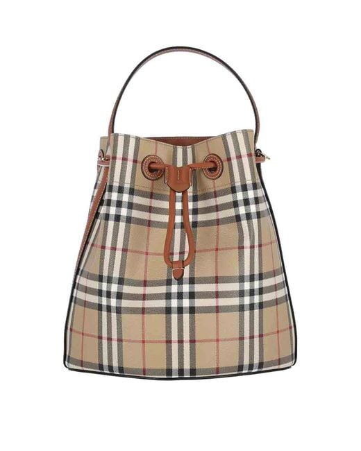 Burberry White Small Bucket Bag