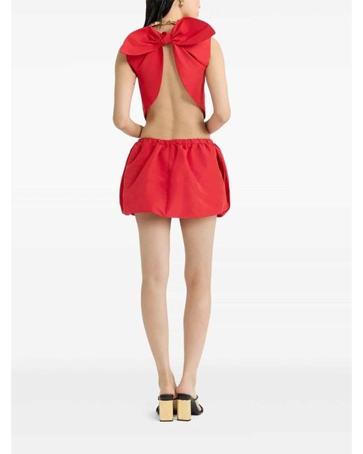 Patou Red Annoded Sleeveless Top