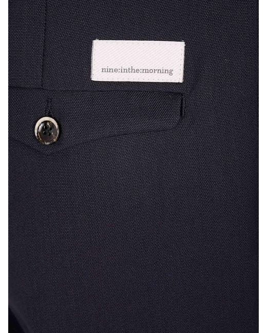 Nine:inthe:morning Blue Apollon Baggy Trousers for men
