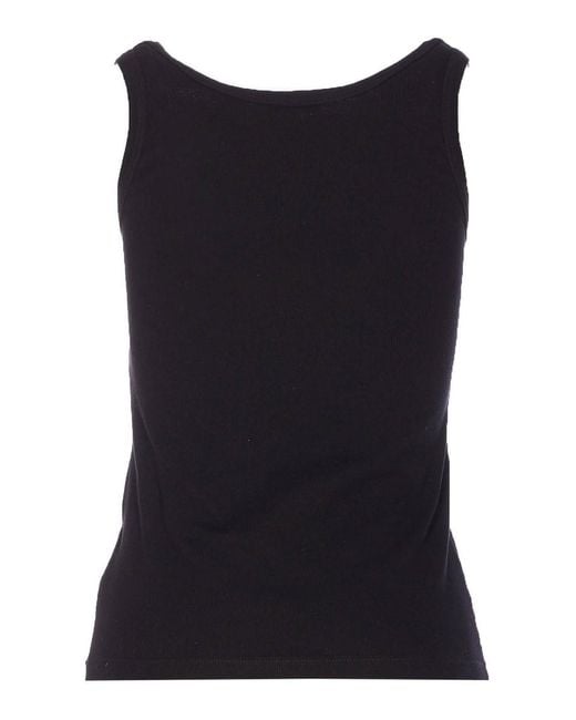Versace Black Logo Tank Top