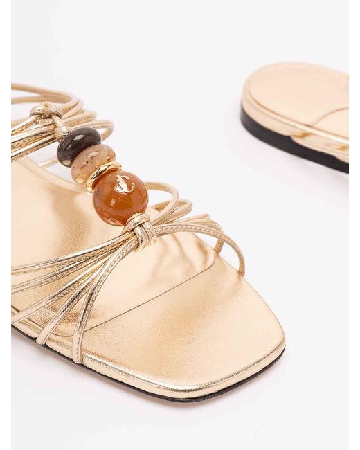 Jimmy Choo Natural 'Lova Mule Flat'