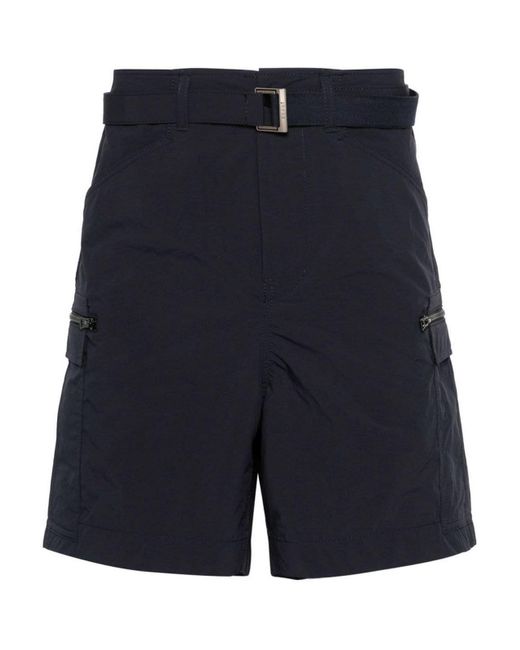 Sacai Blue Black Bermuda Shorts for men