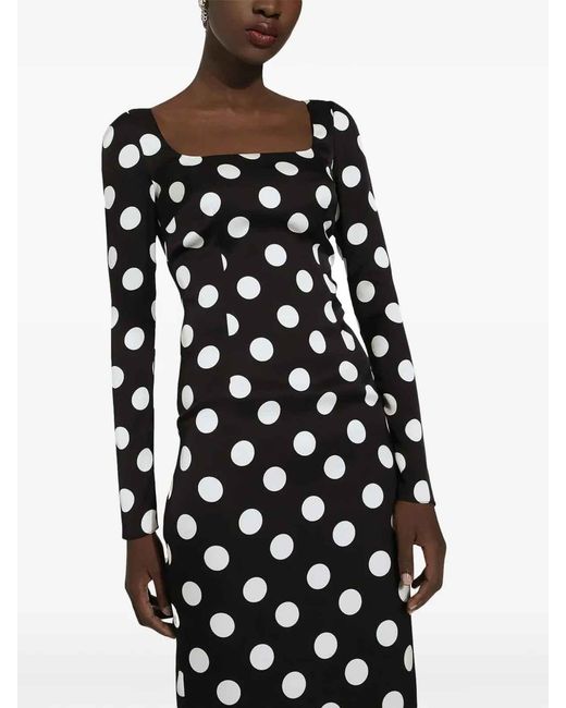 Dolce & Gabbana Black Silk Dress