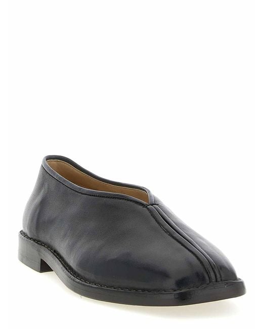 Lemaire Black Piped Slippers for men