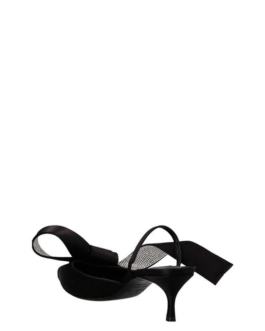Sergio Rossi Black Leather Mules