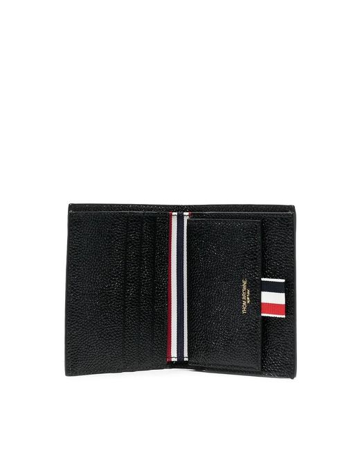 Thom Browne Black Pebbled Billfold Wallet