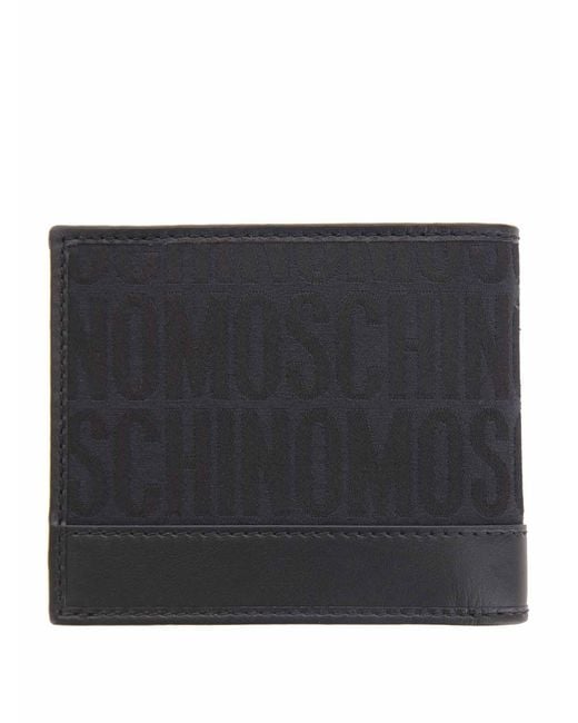 Moschino Black Mini Wallet Logo for men