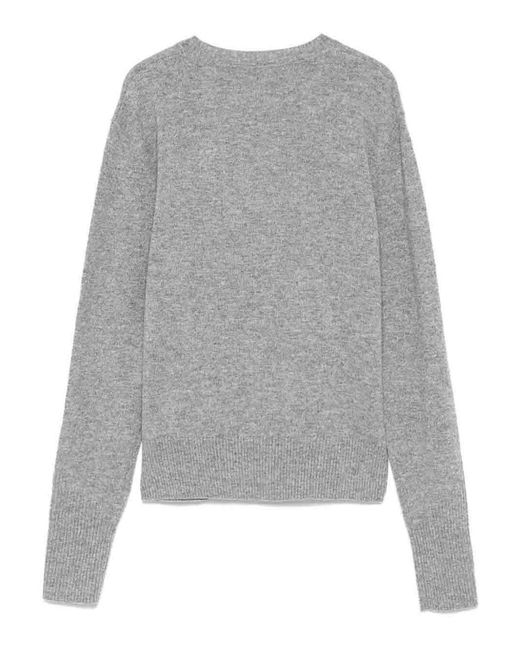 Patrizia Pepe Gray Knit Sweater