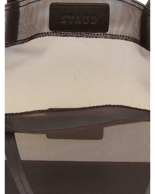 Staud Brown Christos Mini Shopping Bag