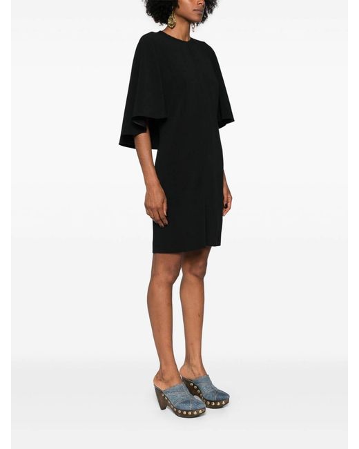 Chloé Black Dress With Cape