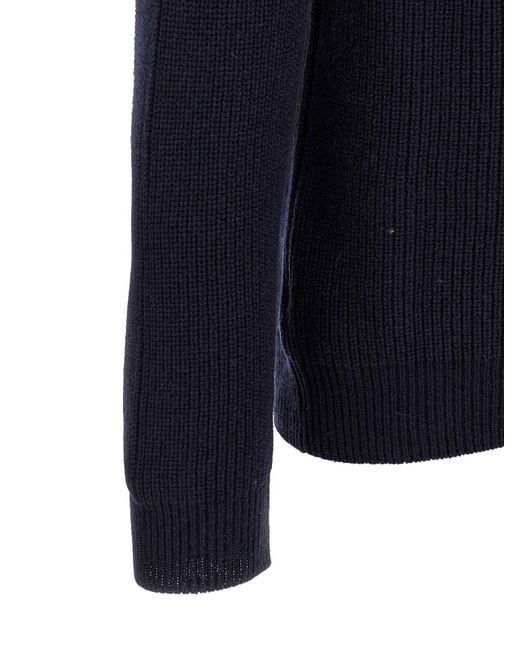 小物 ZANONE cashmere Zanone Men's Blue Cashmere Sweater