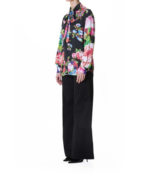 Moschino White Roses Shirt