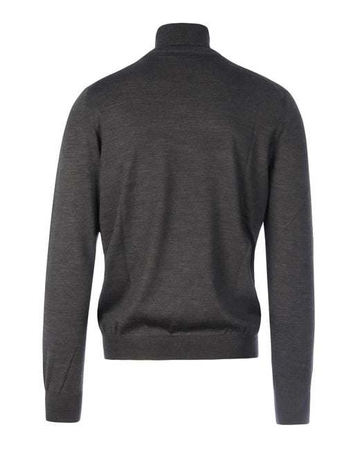 Nome Gray Wool Turtleneck for men