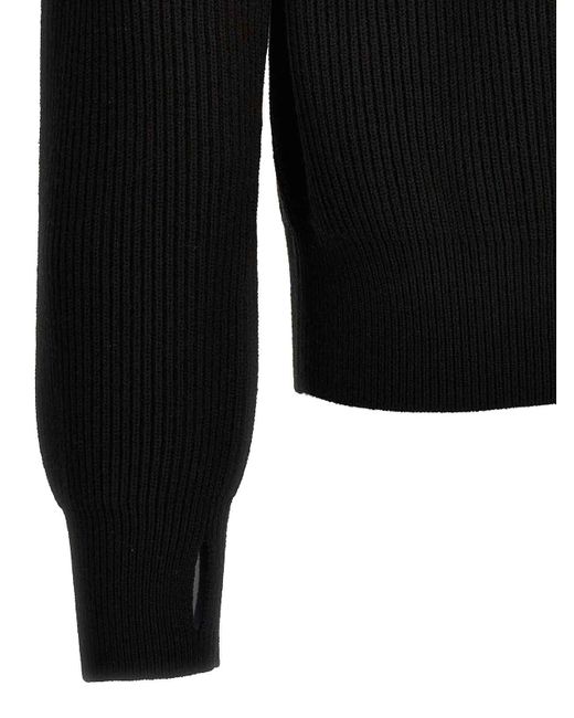 Burberry Black Zip Detail Sweater for men