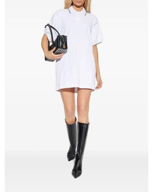 Alexander Wang White Polo-Style Dress With Finished Collar