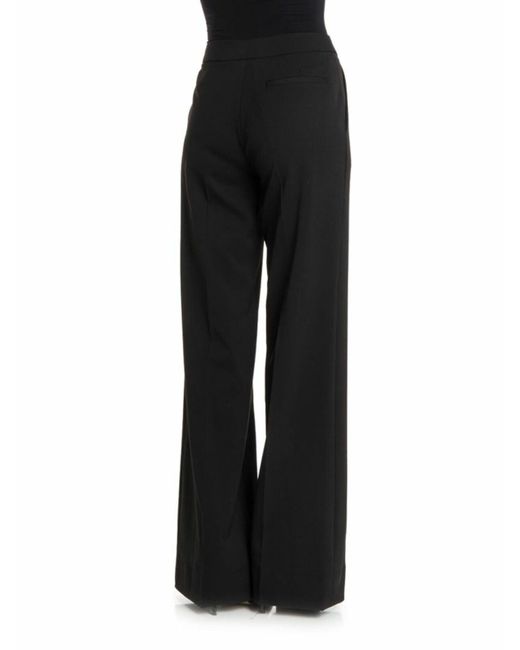 Fuzzi Black Wool Trousers