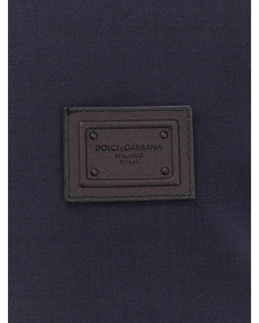 Dolce & Gabbana Blue Wool Blend Sleeveless Jacket for men